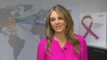 Elizabeth Hurley Talks 25th Anniversary of Pink Ribbon