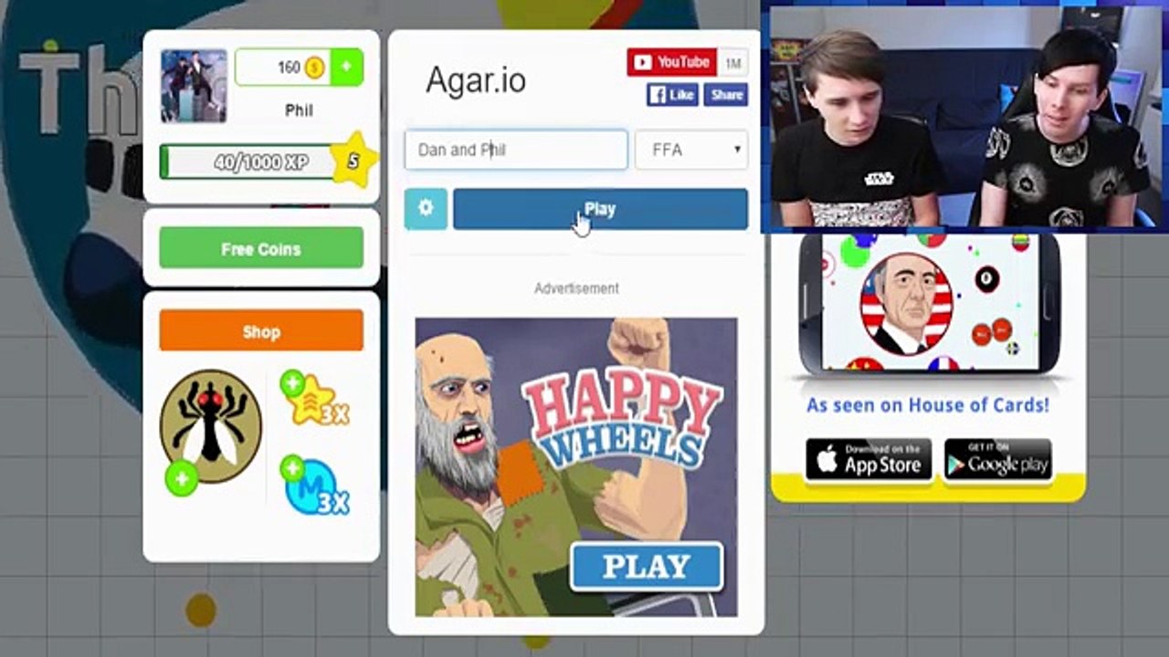 Dan and Phil play Agar.io!