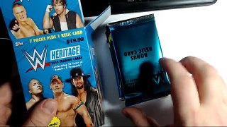 WWE Topps Heritage UNBOXING new - Good Relic Pull Joe Cronin Show