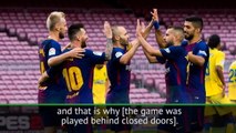 Behind closed doors game our choice - Bartomeu