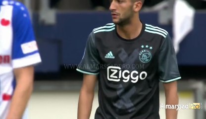 تحركات حكيم زياش امام هيرينفين 01/10/2017