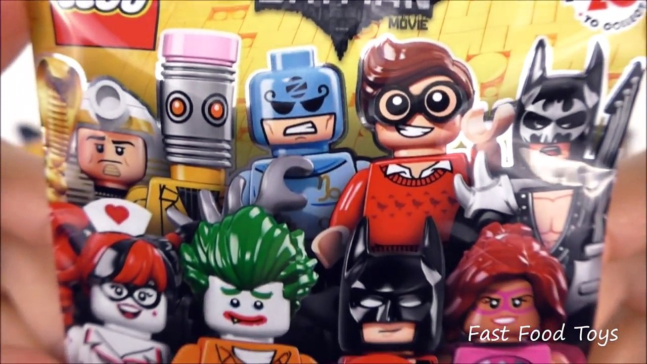 FULL SET 20 LEGO BATMAN MOVIE MINIFIGURES 2017 McDONALDS HAPPY MEAL TOYS  71017 SURPRISE BLIND BAGS - Dailymotion Video