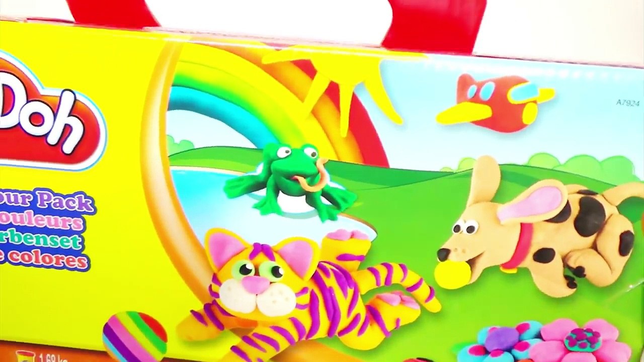 VIDEO FOR KIDS Play Doh Mega Pack Unboxing Learn Colors and Numbers 1-20 English Lessons