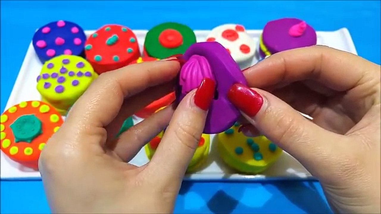 Play Doh Food Desserts Cookie Creations Surprise Toys Unboxing Playdough Videos For Children