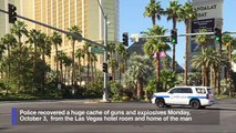 Weapons, explosives recovered from Las Vegas gunman