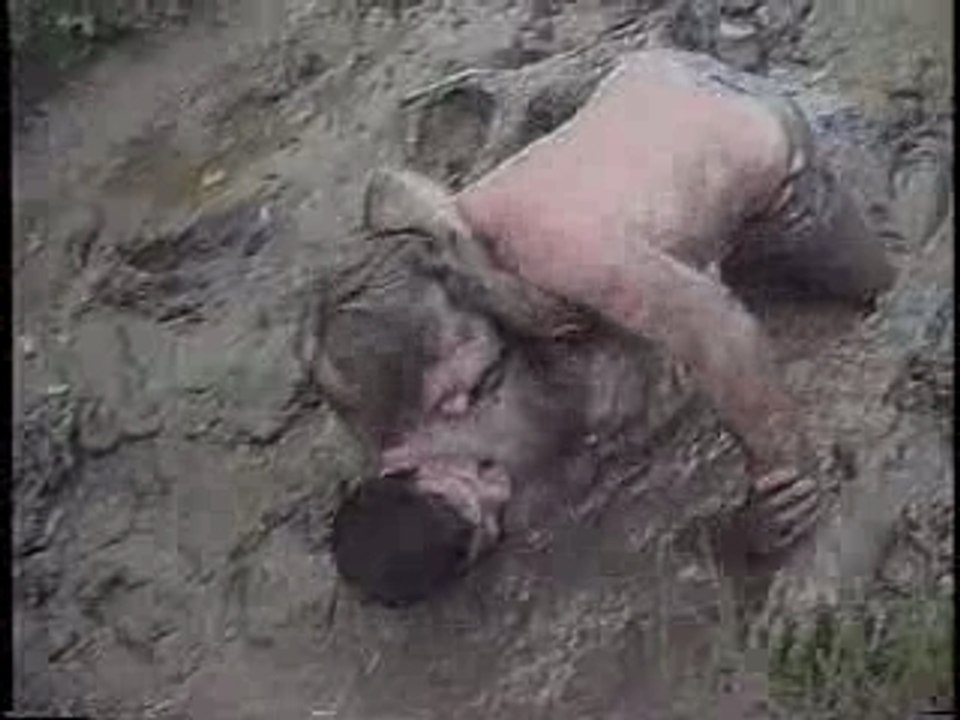 Mud wrestling