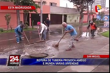 Registraron grandes pérdidas materiales tras aniego en San Miguel