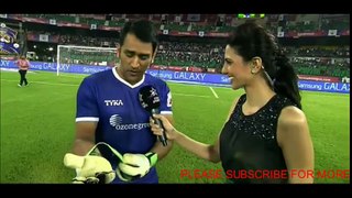 MS Dhoni as goalkeeper and saves penalty - Dailymotion