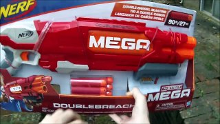 Honest Review: Nerf MEGA Double Breach (Over/Under Shotgun Unboxing+Review)