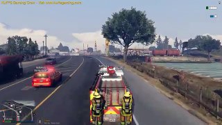 GTA 5 KUFFS Multiplayer Firefighter Role Play #56 | Burnt Cows From Barn On Fire In Paleto Bay