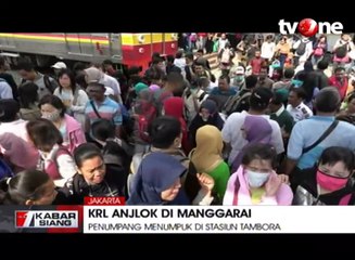 KRL Anjlok, Stasiun Sediakan Surat Keterangan Terlambat