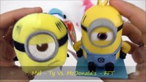 2017 McDONALD'S DESPICABLE ME 3 MOVIE MINIONS HAPPY MEAL TOYS VS TY TEENY TYS COLLECTION FULL SET 4-wQfiqlmdHH8