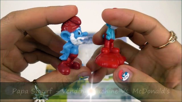 2017 McDONALD'S SMURFS HAPPY MEAL TOYS LOST VILLAGE VS VENDING MACHINE FULL SET 7 KIDS COLLECTION-v06TUYA7JiQ