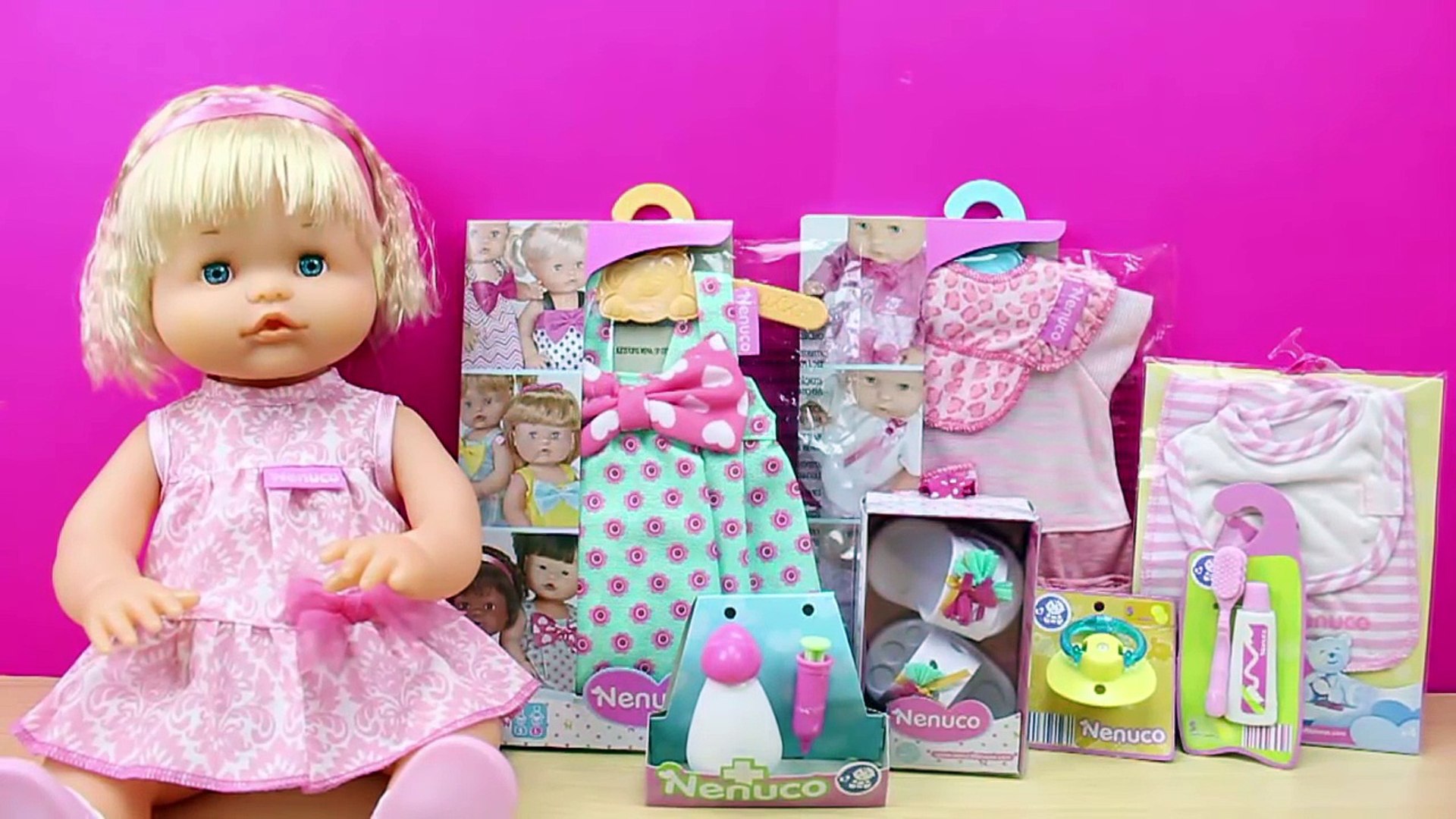 Juguetes de Nenuco en español | Ropa y accesorios para la Bebé Nenuco Daniela | Vestir muñecas - video dailymotion