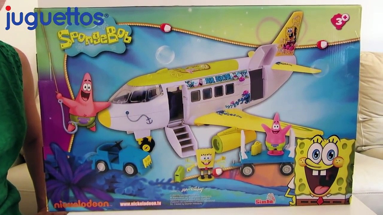 Bob Esponja en español avión de Bob Esponja SpongeBob con Patricio y