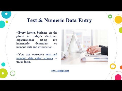 Text & Numeric Data Entry, India | Sasta Outsourcing Services