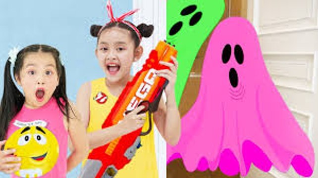 Bad Kids & Bad Ghost Johny Johny Yes Papa Nursery Rhymes Song & Learn Colors for Children
