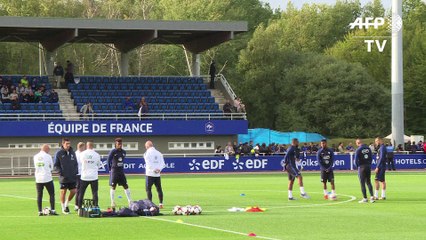 Mondial-2018: les Bleus à Clairefontaine avant la Bulgarie