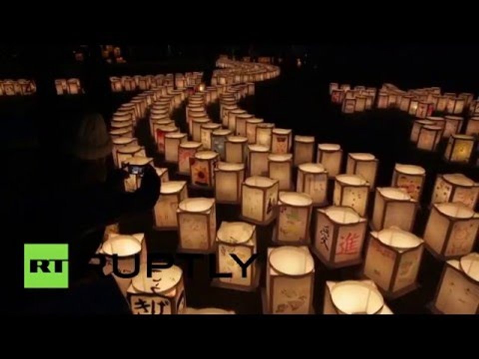 Flowers & lanterns: Japan commemorates tsunami and earthquake victims on 5th anniversary