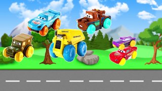 Learn Colors with McQueen and Disney Cars Vehicles Toys Learning Colors Video for Children