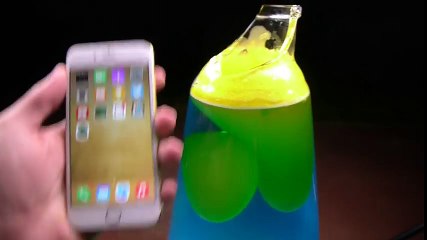 iPhone 6 Dropped Inside a Lava Lamp