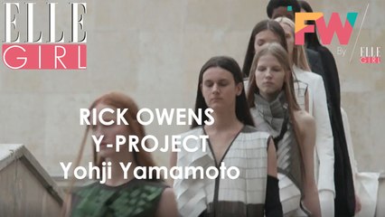 Chez Rick Owens, Y/Project et Yohji Yamamoto   I Fashion Week By ELLE Girl Printemps/Eté 2018! #4