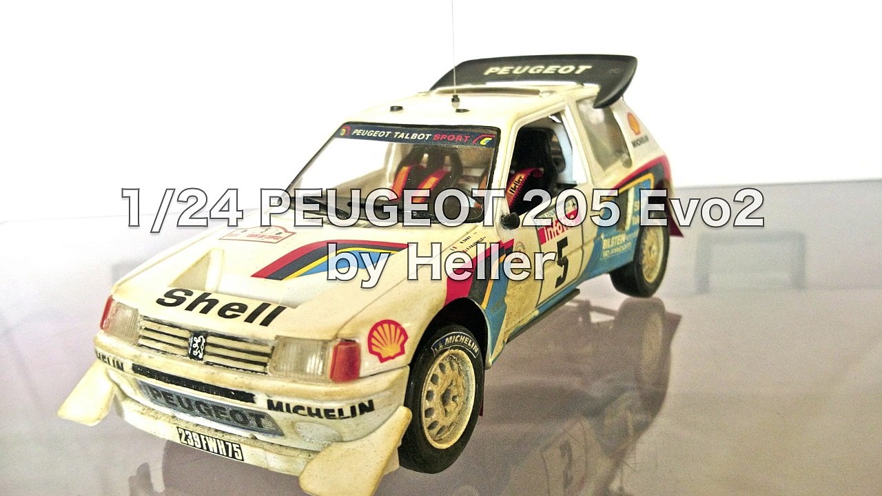 1/24 PEUGEOT 205 T16 by Heller - 動画 Dailymotion