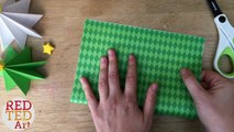 Origami Christmas Tree DIY - 3D Paper DIYs - Christmas Decor DIYs