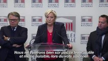 Loi antiterroriste: le FN votera contre (Marine Le Pen)