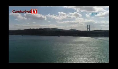 Boğaz’ın turkuaz hali havadan görüntülendi