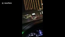 Taxi driver captures panic at scene of Las Vegas shooting