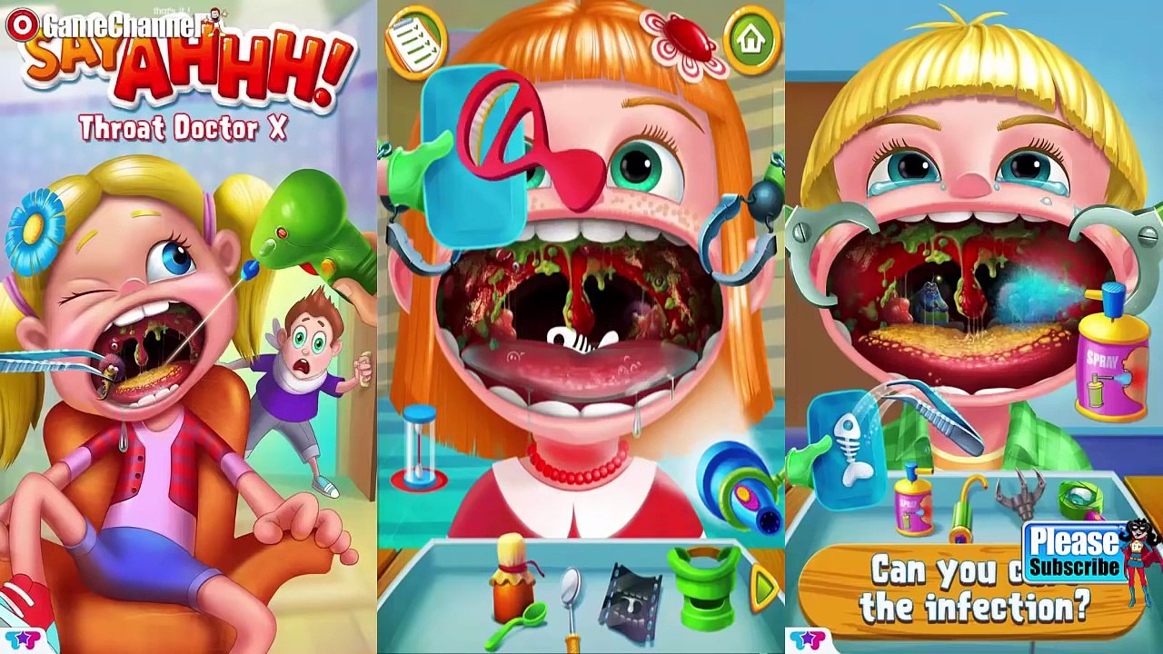 Say AHHHH Throat Doctor X Android İos Tabtale Free Game GAMEPLAY VİDEO