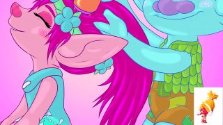 Trolls Movie Coloring Branch Combs Her Hair Princess Poppy - Troll Branch