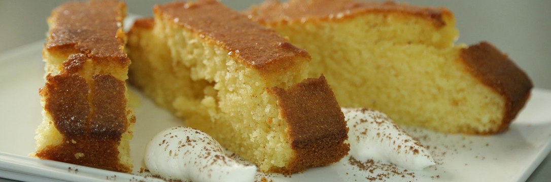 كيكة السميد بالزبادي ، حلى سهل و سريع