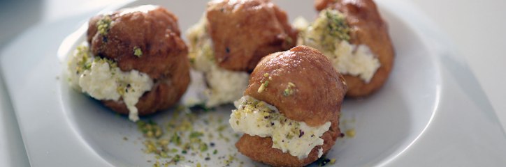 لقيمات القشطة، حلوى سريعة التحضير