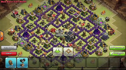 Clash of Clans | Town Hall 9 | Clan War Base | Anti GoWiPe | TH 9 TH 9