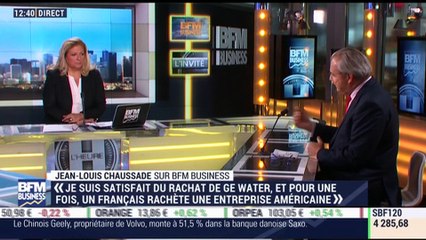 "Je suis satisfait du rachat de GE Water, et pour une fois, un Français rachète une entreprise américaine", Jean-Louis Chaussade - 03/10
