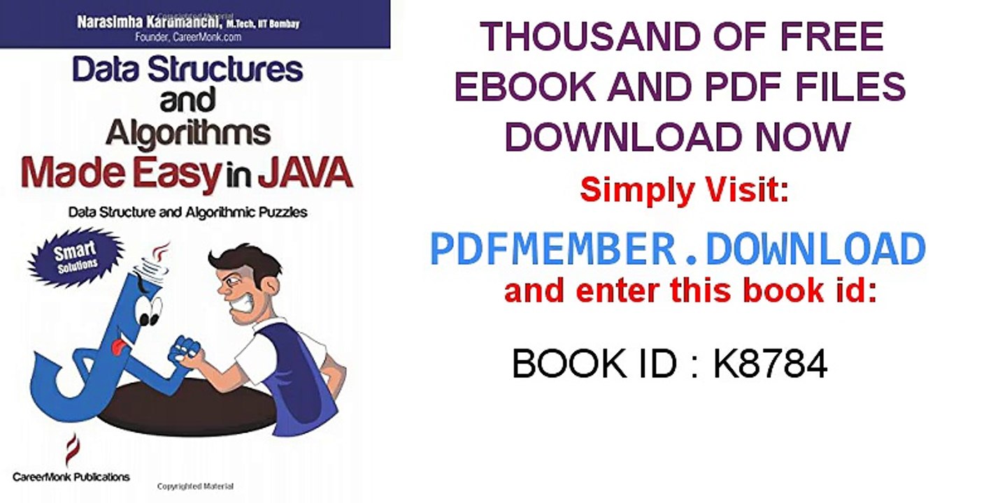 [Download] Data Structures and Algorithms Made Easy in Java Pdf