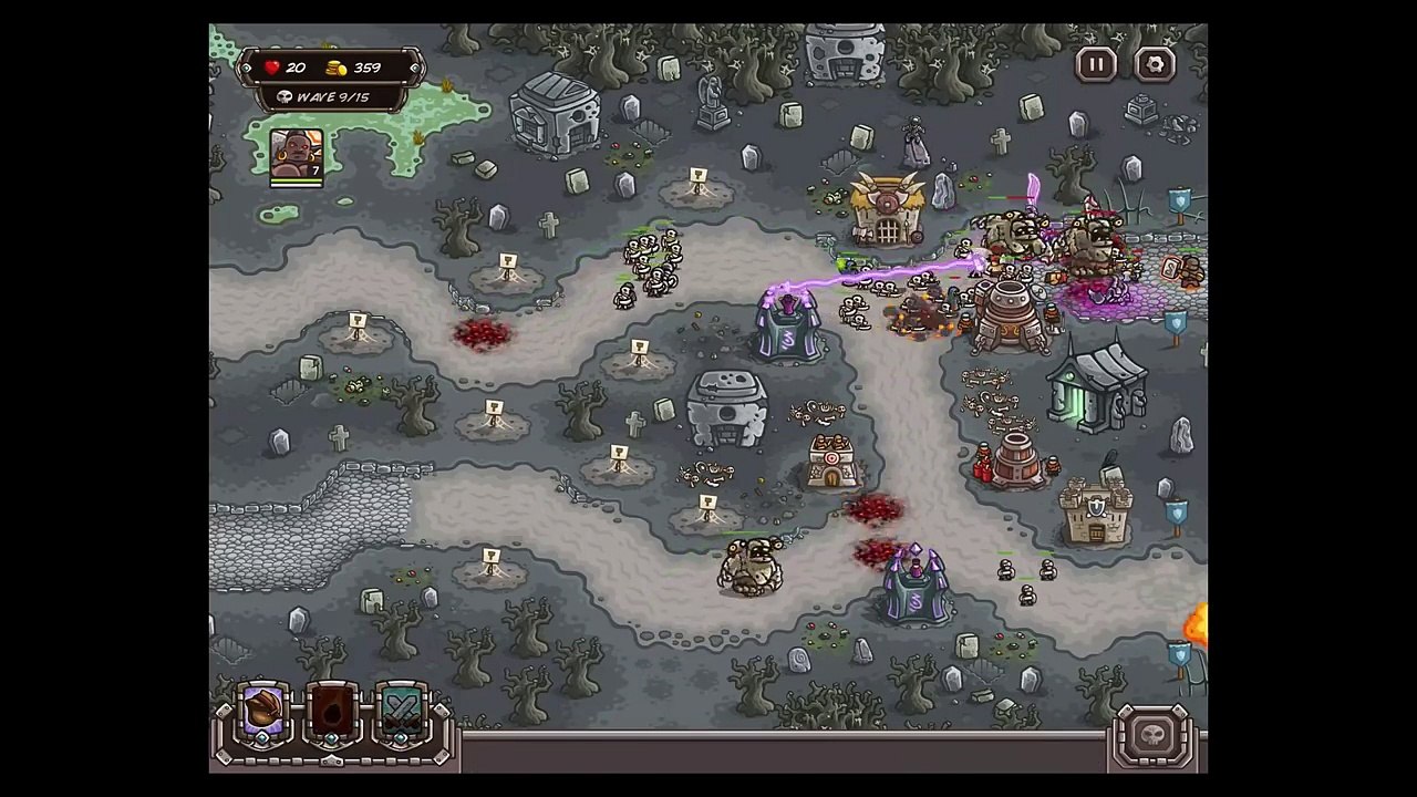 Kingdom Rush Walkthrough ANCIENT NECROPOLIS [Veteran] [3 Stars]
