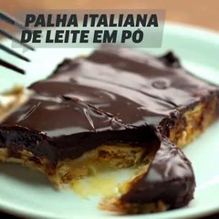 Delícia- Palha Italiana com Leite em pô: Receita