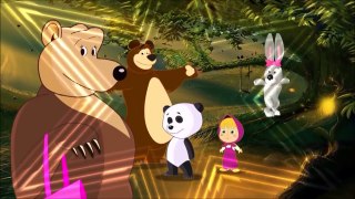 Masha and the Bear Nursery Rhyme compilation - Finger family, Twinkle little star and 5 monkeys