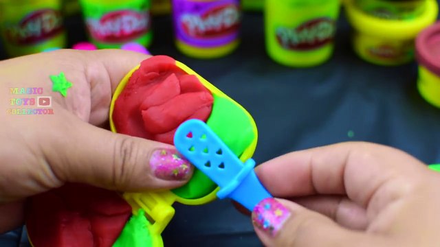 Play Doh Popsicles How To make Play dough Rainbow Popsicle Paletas de plastilina , Ghiacciolo