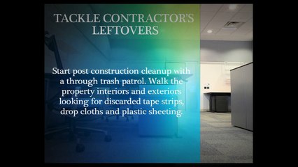 Post Construction Cleaning Makes Your Office Ready To Use