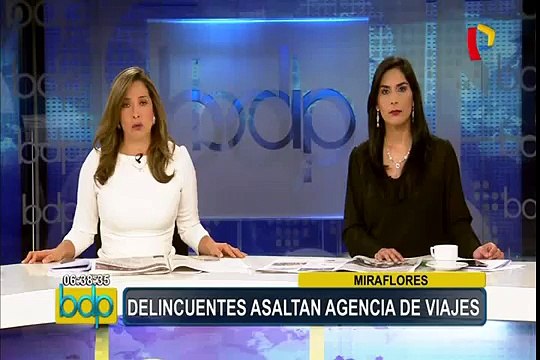 Miraflores: roban modernos equipos de agencia de viajes