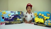 TOMY POKEMON TOY REVIEW / UNBOXING | ASHS ARENA CHALLENGE & BATTLE MOVES PIKACHU