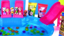 Paw Patrol Rainbow Color Bath Paint Orbeez Pool with Slide and Bath Toy Surprises