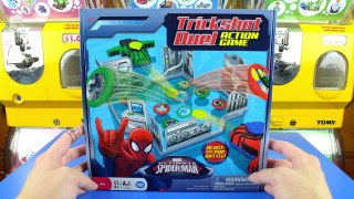 SPIDER-MAN GAME! Trickshot Duel Board Game Review Marvel Toy Rap