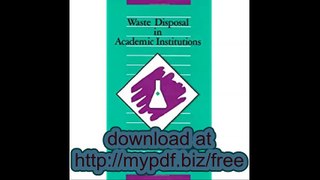 Waste Disposal in Academic Institutions