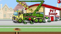 Trucks Cartoons for Kids - Drill Truck & Crane - Trucks for Children | Diggers WORK for Children