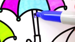 How To Paint Strawberries | Coloring Book for Kids | Learning Colouring Videos